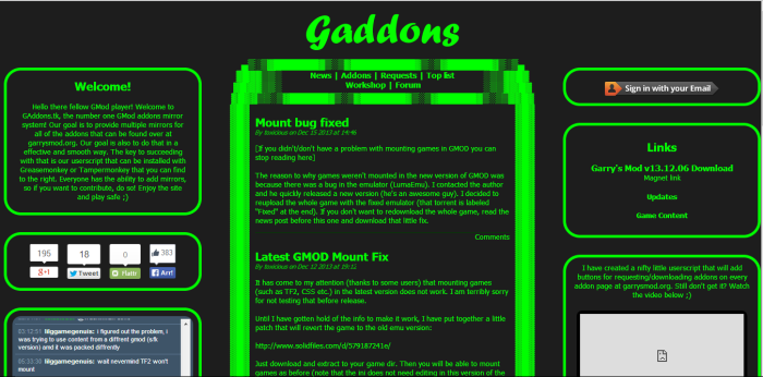 Gaddons Home Page